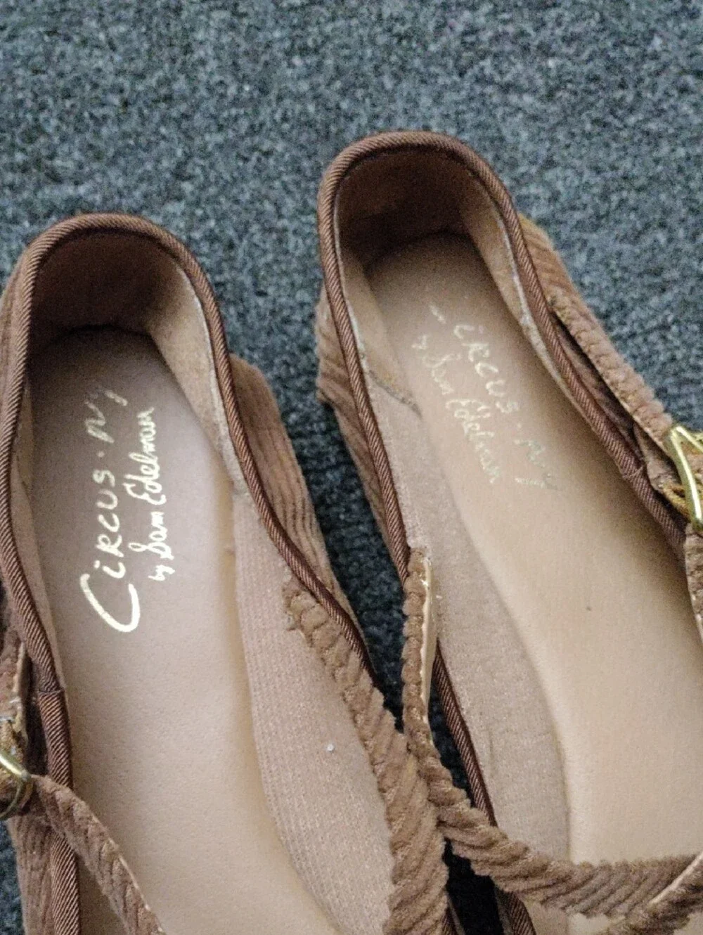 Circus by Sam Edelman Brown Corduroy Ballet Flats